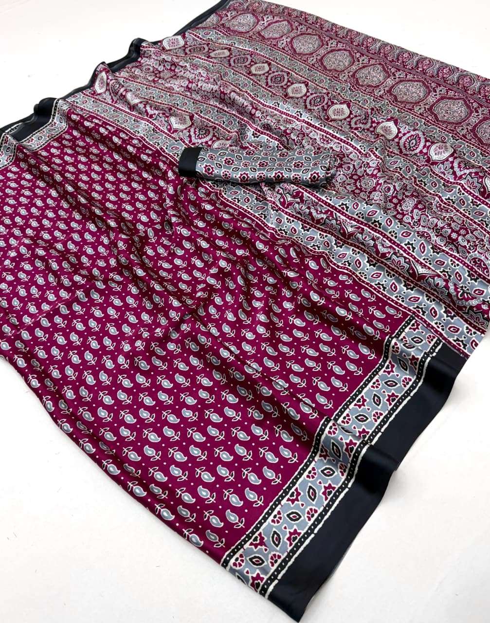 Rajtex Pure Ajrakh 037 wholesale indian saree online shopping