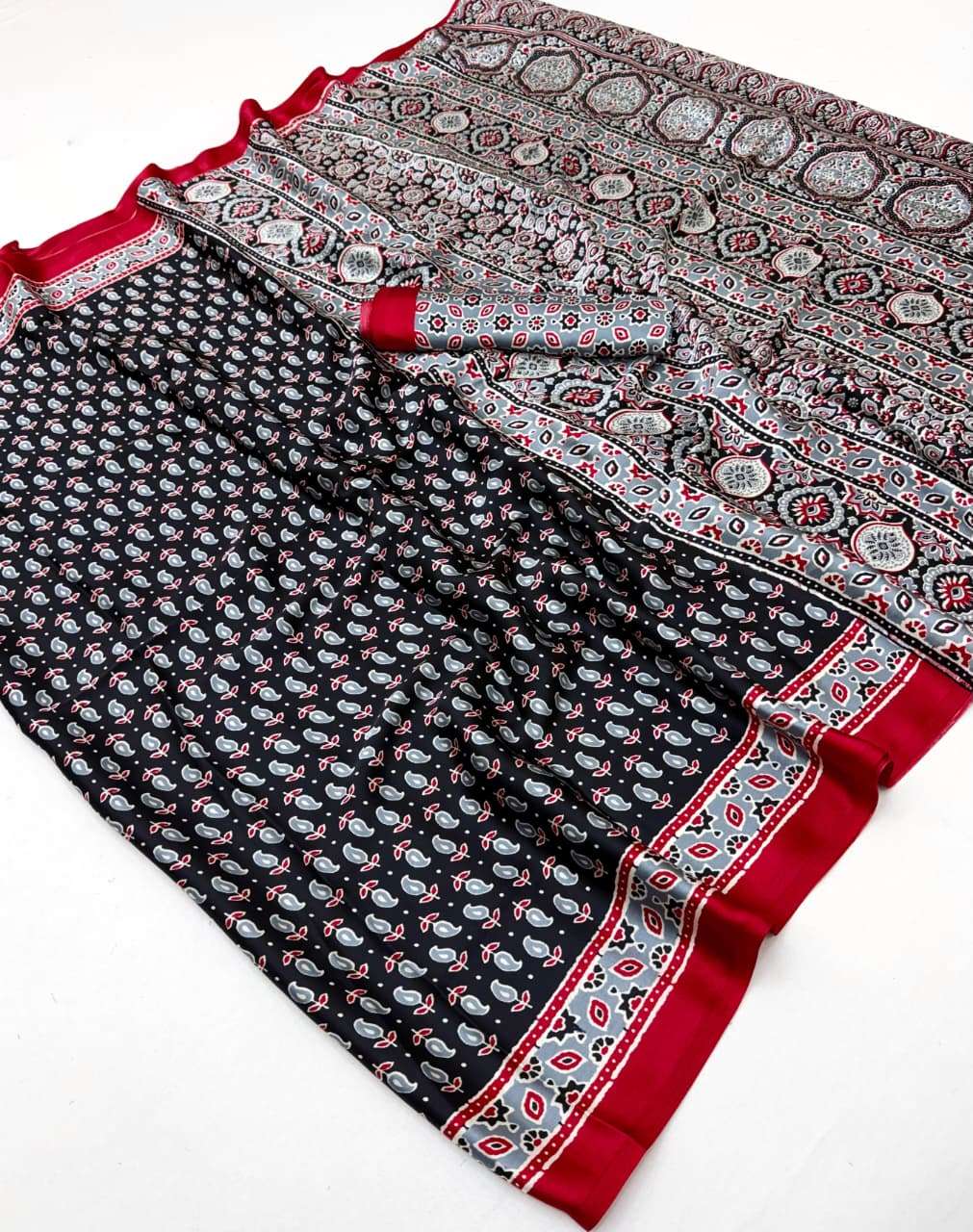 Rajtex Pure Ajrakh 037 wholesale indian saree online shopping