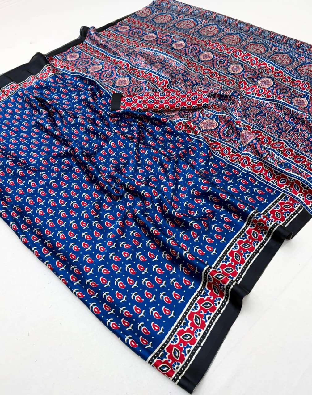 Rajtex Pure Ajrakh 037 wholesale indian saree online shopping