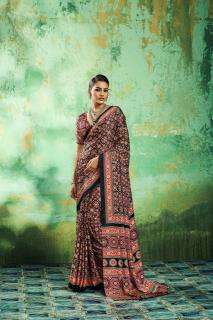 Rajtex pure ajrakh-039 saree store in surat india