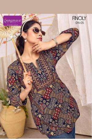 Rangmaya finoly short top best wholesale kurti market in mumbai for ladies