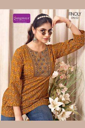 Rangmaya finoly short top best wholesale kurti market in mumbai for ladies
