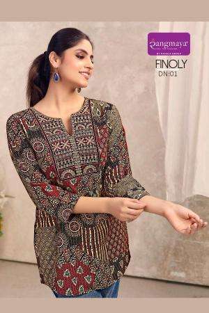 Rangmaya finoly short top best wholesale kurti market in mumbai for ladies