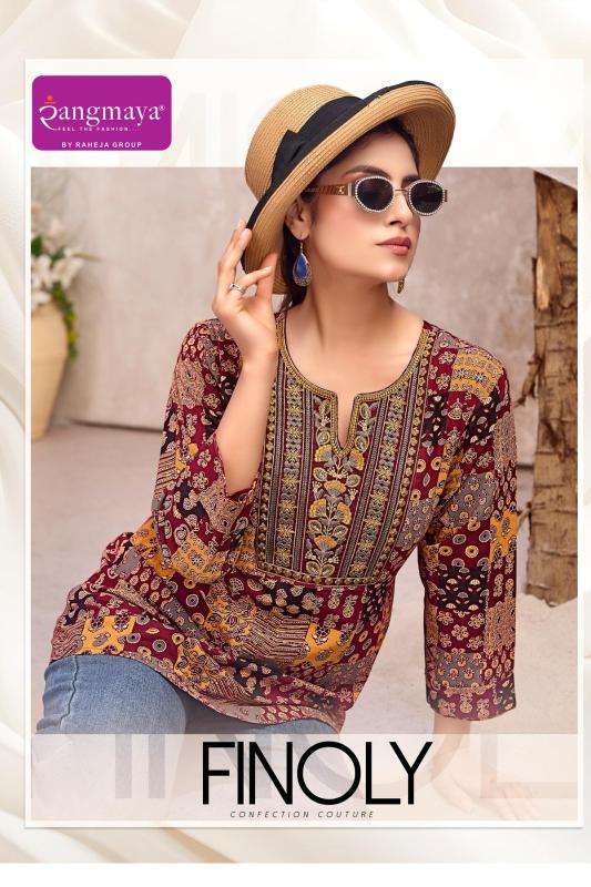 Rangmaya finoly short top best wholesale kurti market in mumbai for ladies