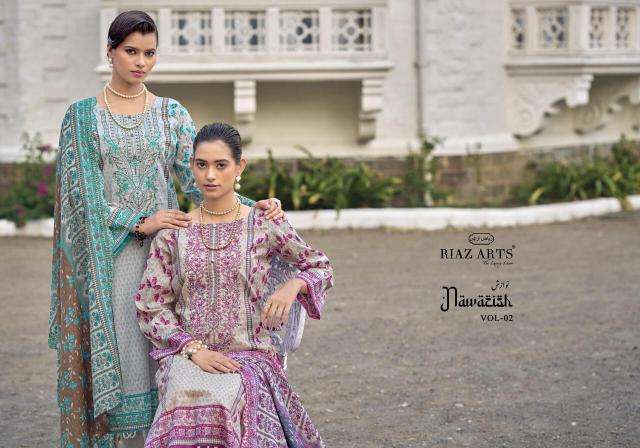 Riaz arts bin saeed nawazish vol 2 wholesale dress material market in mumbai dadar