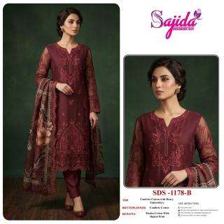 Sajida 1178-A-B-C-D gingers dress material wholesale market in pune