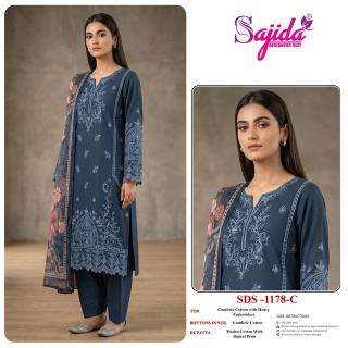 Sajida 1178-A-B-C-D gingers dress material wholesale market in pune