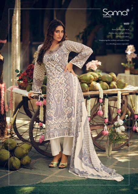 Sanna fashion tropical stories dress material wholesalers in bangalore