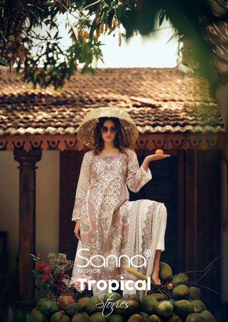Sanna fashion tropical stories dress material wholesalers in bangalore