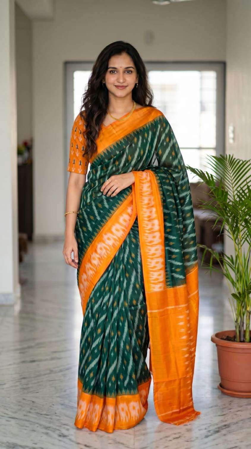 Sckr Ikkat D wholesale sarees from india