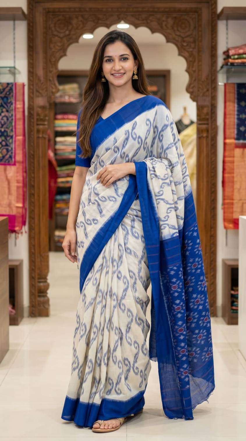 Sckr Ikkat D wholesale sarees from india