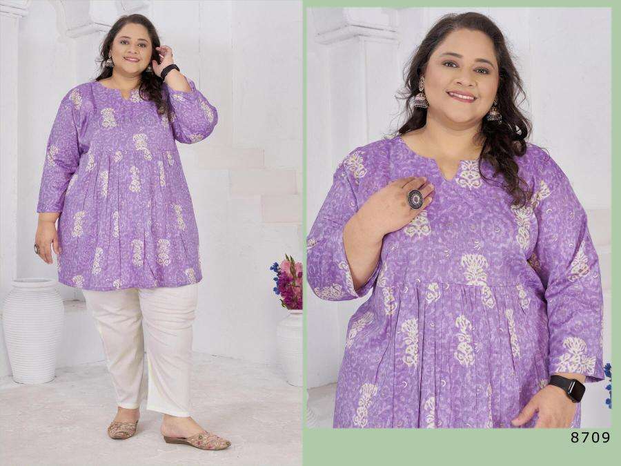 Shree salasar big size subh vol-3 cheapest wholesale kurti market in india
