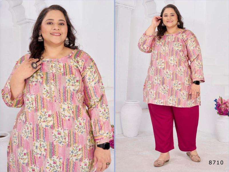 Shree salasar big size subh vol-3 cheapest wholesale kurti market in india