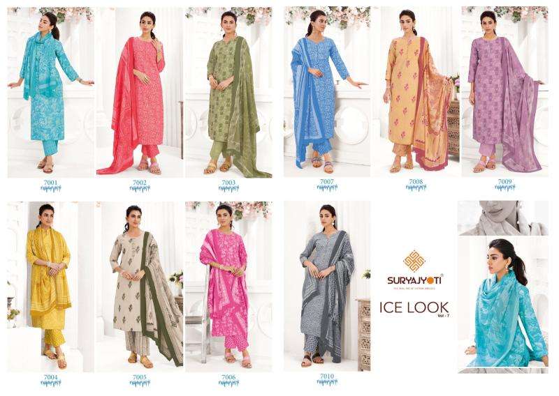 Suryajyoti icelook vol-7 wholesale kurti market in surat with price