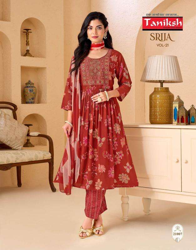 Taniksh srija vol 21 kurti wholesale cloth market in ahmedabad