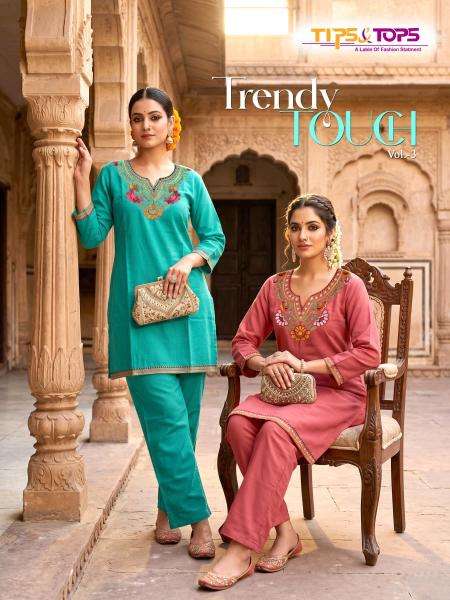 Tips & tops trendy touch coord set best wholesale kurti market in ahmedabad