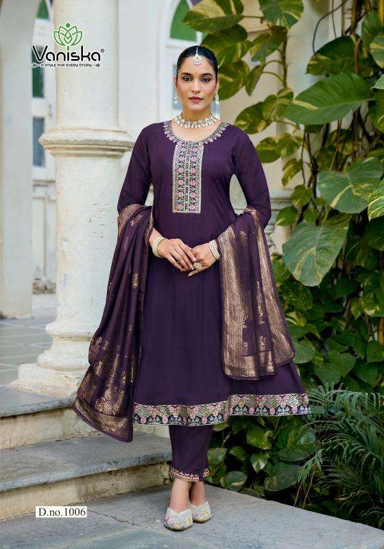 Vaniska anarkali vol 1 wholesale kurti set india