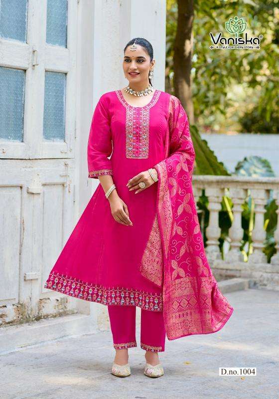 Vaniska anarkali vol 1 wholesale kurti set india