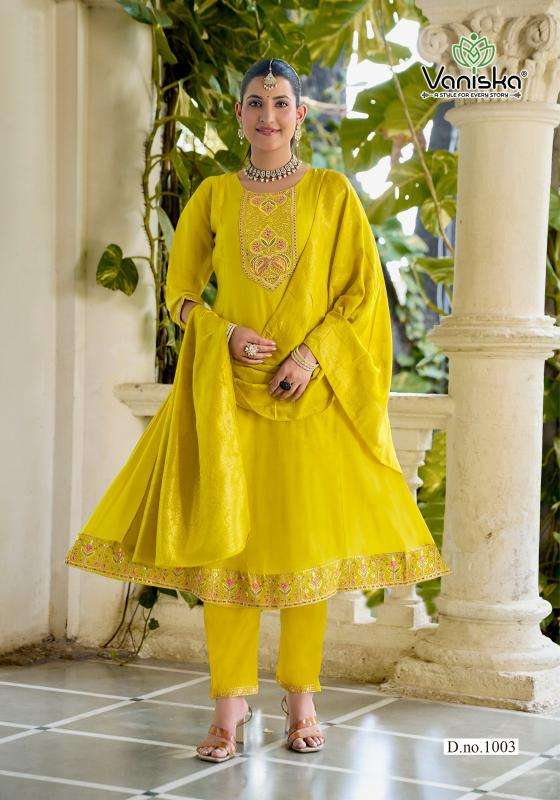 Vaniska anarkali vol 1 wholesale kurti set india