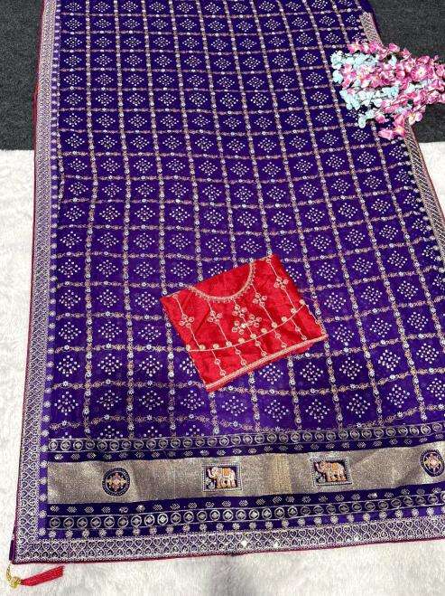 Vastrangan bandhani print top rated wholesale saree market in kolkata