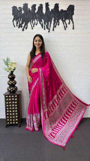 Vastrangan semi gajji silk wholesale indian saree online shopping