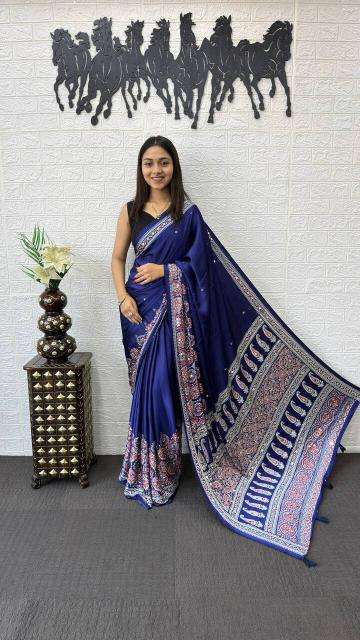 Vastrangan semi gajji silk wholesale indian saree online shopping
