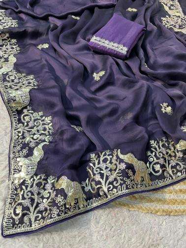 Vinayak gotafoil indian wholesale saree