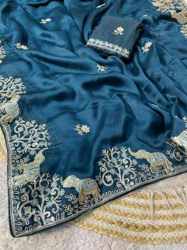 Vinayak gotafoil indian wholesale saree