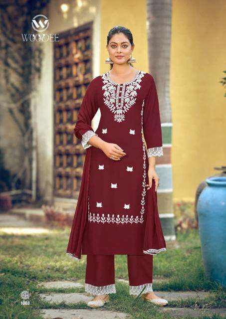 Woodee white lotus vol-3 bangalore wholesale kurti market
