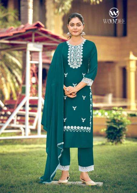 Woodee white lotus vol-3 bangalore wholesale kurti market