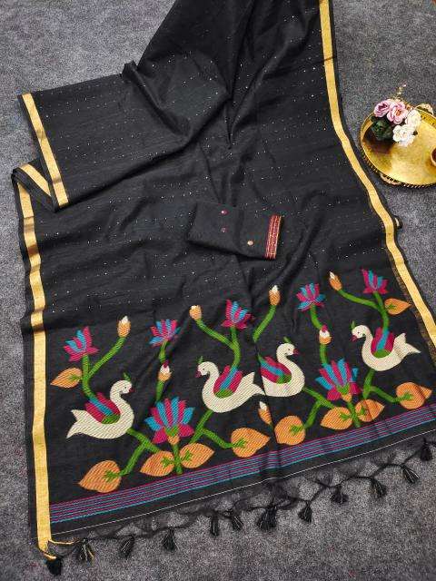 Akshara linen silk wholesale sarees online india