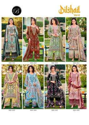 Belliza desginer studio dilshad vol-6 wholesale dress material in kolkata