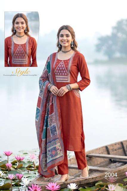 Desi kudi ridhi wholesale kurti materials market in surat