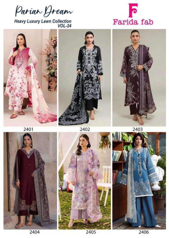 Farida fab parian dream vol-24 surat wholesale dress market address
