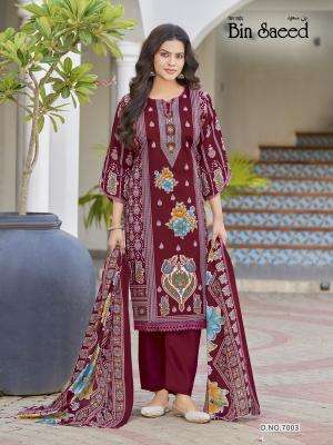 Ganesha bin saeed vol-7 wholesale cotton dress material in surat