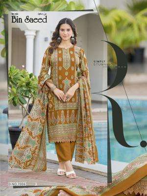 Ganesha bin saeed vol-7 wholesale cotton dress material in surat