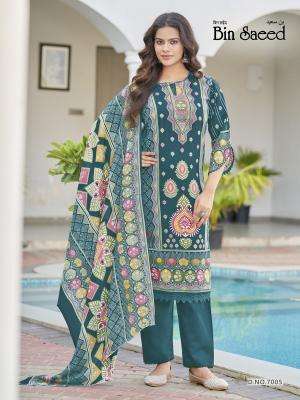 Ganesha bin saeed vol-7 wholesale cotton dress material in surat