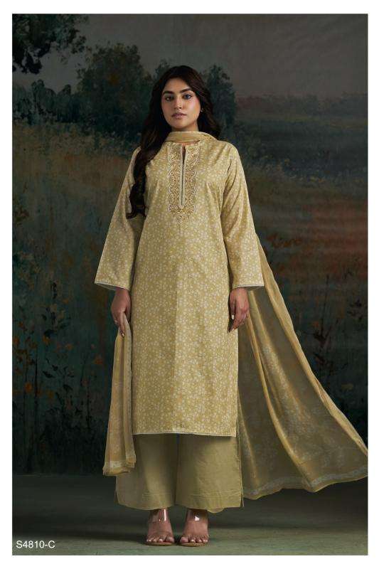 Ganga aadila 4810 wholesale market in mumbai dress material