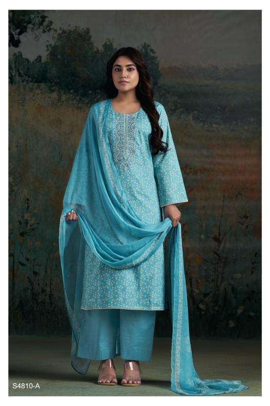 Ganga aadila 4810 wholesale market in mumbai dress material