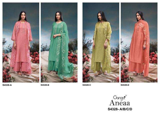 Ganga aneaa 4328 wholesale dress material in pune with price