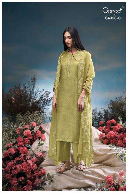 Ganga aneaa 4328 wholesale dress material in pune with price