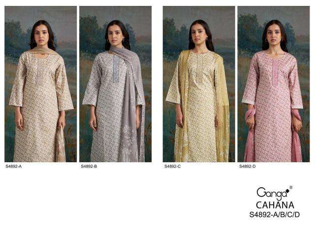 Ganga cahana 4892 wholesale dress material market in delhi