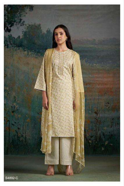Ganga cahana 4892 wholesale dress material market in delhi