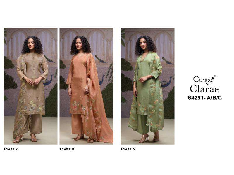Ganga clarae 4291wholesale dress materials in mumbai with price