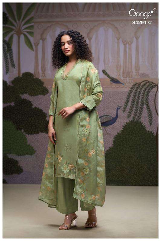 Ganga clarae 4291wholesale dress materials in mumbai with price