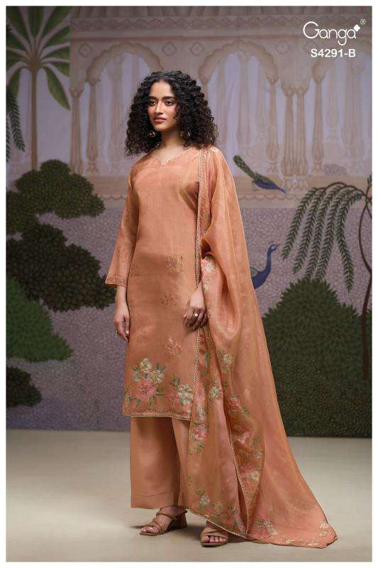 Ganga clarae 4291wholesale dress materials in mumbai with price