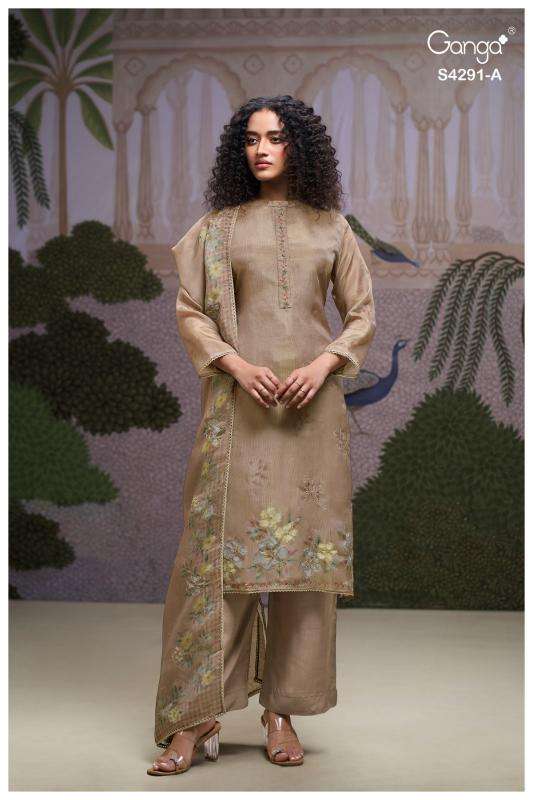 Ganga clarae 4291wholesale dress materials in mumbai with price