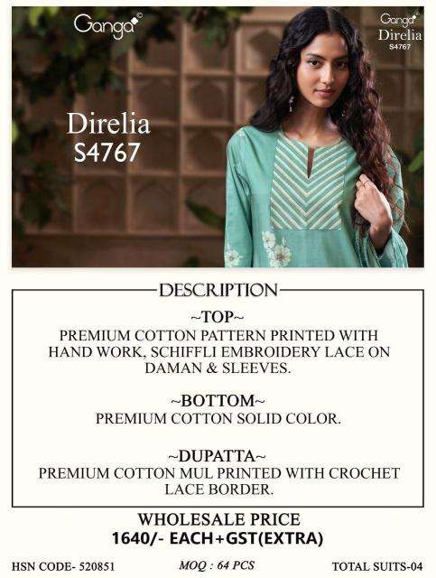 Ganga direlia 4767 wholesale dresses made in india