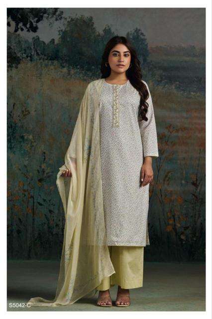 Ganga ekanta 5042 wholesale dress material shop in pune