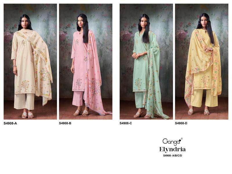 Ganga elyndria 4908 cloth wholesale market ahmedabad